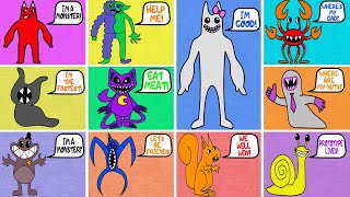 Garten of Banban: 1,2,3,4,5,6,7,8,9,10! - Monster Family Drawing!