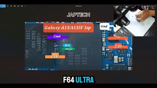 Samsung A135F exynos chip frp/google acc problem remove via jtag using F64 ultra