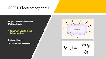 5.9. Continuity Equation and Relaxation Time