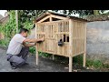 DIY chicken coop from bamboo and wood beautiful and simple