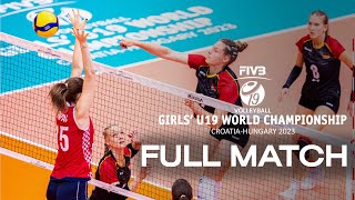 CRO🇭🇷 vs. GER🇩🇪 - Full Match | Girls' U19 World Championship | Pool B