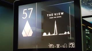 The Shard, London. Lift vom 33. zum 68. Stcokwerk