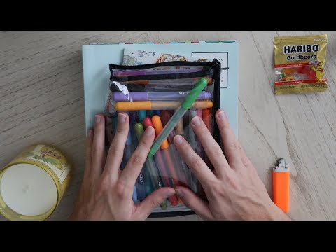 Coloring with Markers | Facts About Virgo (ASMR)