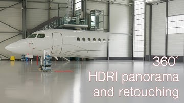 "Hangar" - сreation of 360° HDRI panorama and retouching