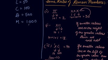 Roman Numbers | Class 6 Mathematics Knowing Our Numbers