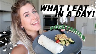 WHAT I EAT IN A DAY! working from home + vegetarian :)