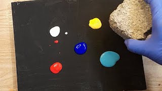 acrylic Abstract painting /DIY/step by step/painting on canvas/ For Beginners/