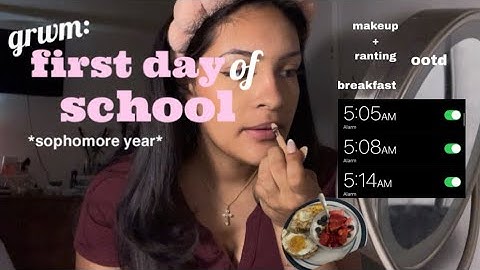 FIRST DAY OF SCHOOL GRWM (sophomore year) 