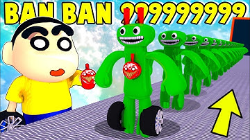 Shinchan Opened GARTEN OF BANBAN Mega Factory With Hon in Roblox! Super hero tycoon