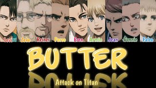 Attack on Titan - Butter (BTS) | Color Coded Lyrics