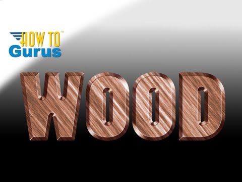 Photoshop Text : How to do a Carved Wood Effect : CS CS CC  Tutorial