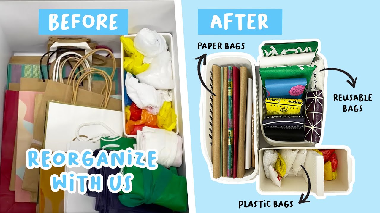 Organize Plastic, Paper & Reusable Shopping Bags With Us! 