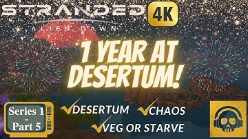 Stranded Alien Dawn (Early Access) in 4K - Desertum - Gameplay Walkthrough Part 5 (S1)