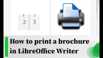 How to print a brochure in LibreOffice Writer