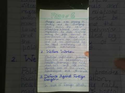 Political institutions introduction ,definition, functions, notes for part 1 subject sociology-1