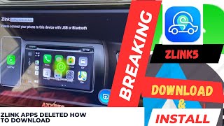 How to install Zlink for Apple car Play & Android Auto in Android Car player. Restore Zlink App.