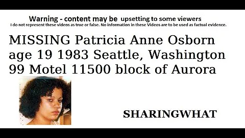 MISSING Patricia Anne Osborn age 19 1983 Seattle, ...