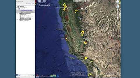 Add KML files to Google Earth Pro to track the #CreekFire
