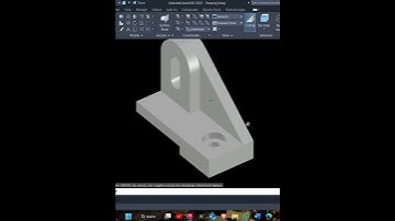 AUTOCAD 3D basic modeling for practice work #18