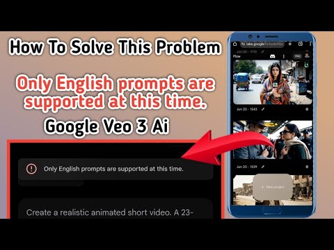 Only English prompts are supported at this time | How To Solve This