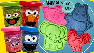 Create and Learn Animals with Play Doh  Preschool Toddler Learning | Learn Colors and Animal Sounds