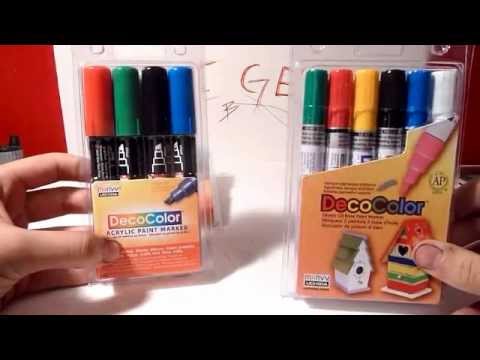 DecoColor Paint Markers: Graffiti: Art Gear Review - YouTube