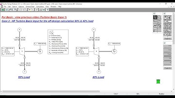 Tutorial Cycle Tempo - Turbine 2 Input for the off-design calculation Load 80% dan 40%