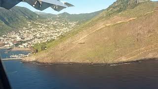 Aterragem no aeroporto do Funchal. 2 de janeiro de 2024