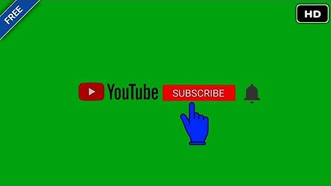 YouTube Subscribe Button animation effects green screen HD no copyright || chroma key subscribe