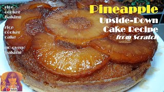 EASY RICE COOKER CAKE RECIPES: Pineapple Upside Down Cake Recipe from Scratch | Rice Cooker Baking