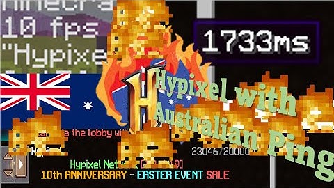 Hypixel with Australian Ping