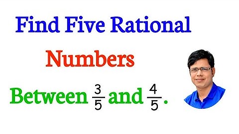 Find Five Rational Numbers Between 3/5 and 4/5 , Number System Class 9th CBSE NCERT Maths @KalamWalaBhai