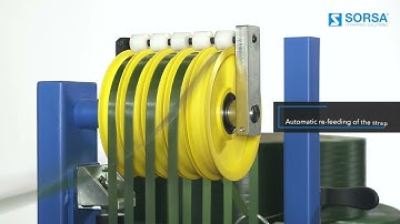 AUTOMATIC VERTICAL STRAPPING MACHINE FOR PALETS SORSA PI-800L