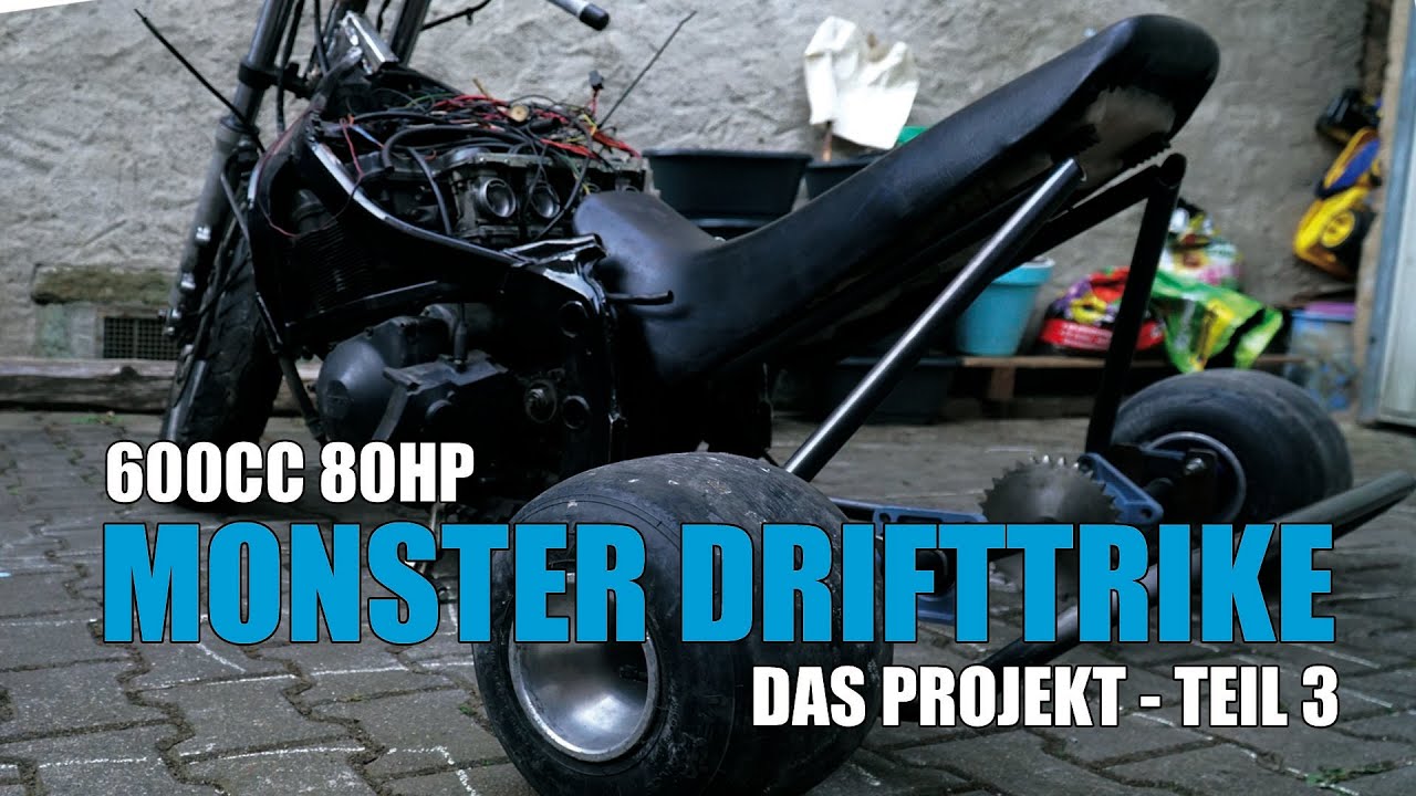 MONSTER DRIFT TRIKE BUILD UP DIY 600cc 