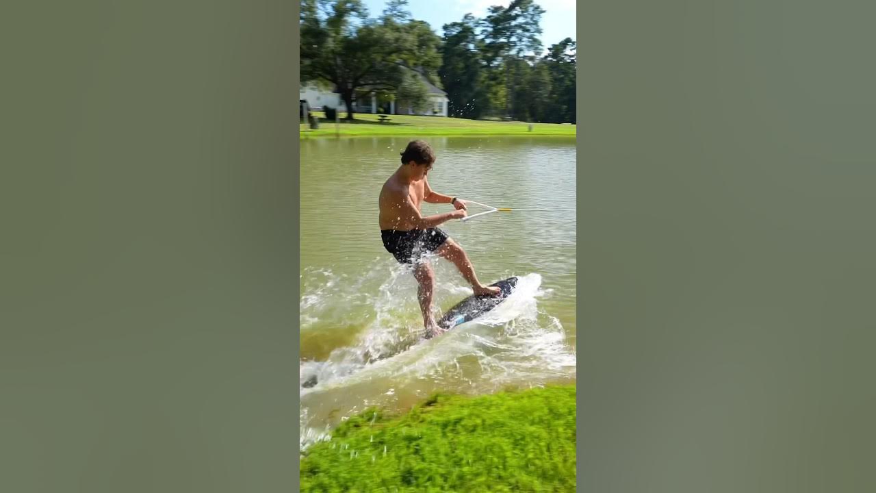 Skimboarder HIT THE FLOOR 🤦‍♂️ extremesport wakeboarding 