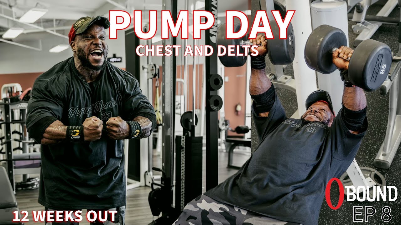 PUSH DAY: CHEST AND DELTS!!! 12 weeks out from Olympia 2023
