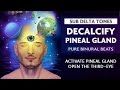 Decalcify pineal gland delta binaural beats meditation no music  third eye opening  936 hz