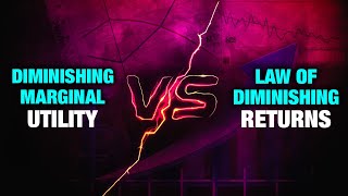 Diminishing Marginal Utility vs Law of Diminishing Returns