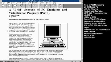 14 Minutes Of Word Processing On Windows 3.0 (PCEM)