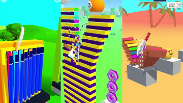 Slice All vs Slicer Knife vs Slice It All - Very Satisfying and Relaxing ASMR Slicing Game