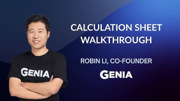Genia Calculation Sheet Walkthrough with Robin Li