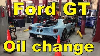 Here's the process on doing an oil change for a 2019 ford gt. our
service manager shows proper drain plugs to during regular
maintenance. w...