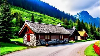 Driving in SWISS  ( OBERWIL , ZUG ) One of the most beautiful Village in Switzerland 4K