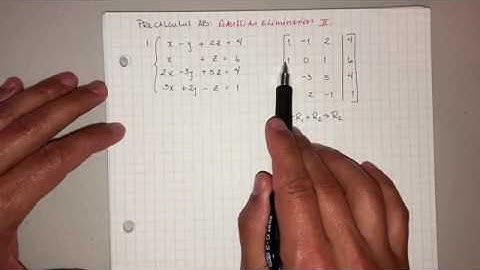Precalculus AB: Gaussian Elimination (No Solution)