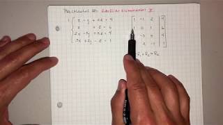 Precalculus AB: Gaussian Elimination (No Solution)