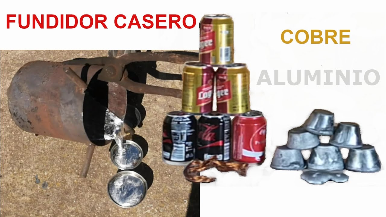 35 Fundicion Casera Y Barata De Aluminio Youtube Fragua Casera Cobre Aluminio