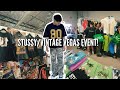 STUSSY OUTLET SALE! + VEGAS VINTAGE EVENT || BRANFLAKES VLOGS