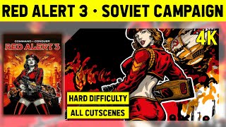 Red Alert 3 4K  Soviet Campaign on Hard  No Commentary With Cutscenes