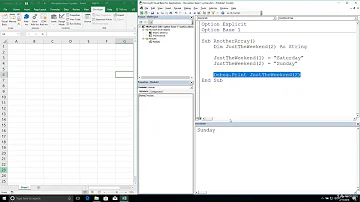 Excel VBA Programming - Arrays | 3 - The Option Base 1 Syntax and Write Array Values to Cells