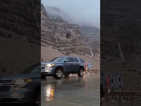 شاهد وادي فدى بضنك في يوم ماطر جميل
